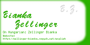 bianka zellinger business card